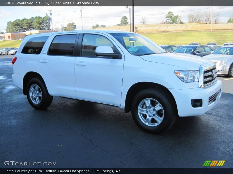 Super White / Graphite Gray 2009 Toyota Sequoia SR5