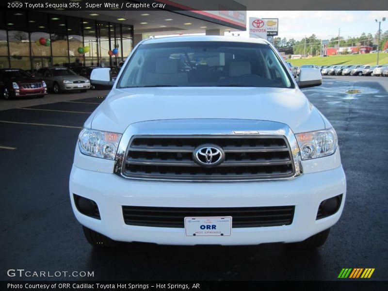 Super White / Graphite Gray 2009 Toyota Sequoia SR5