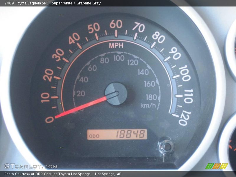 Super White / Graphite Gray 2009 Toyota Sequoia SR5