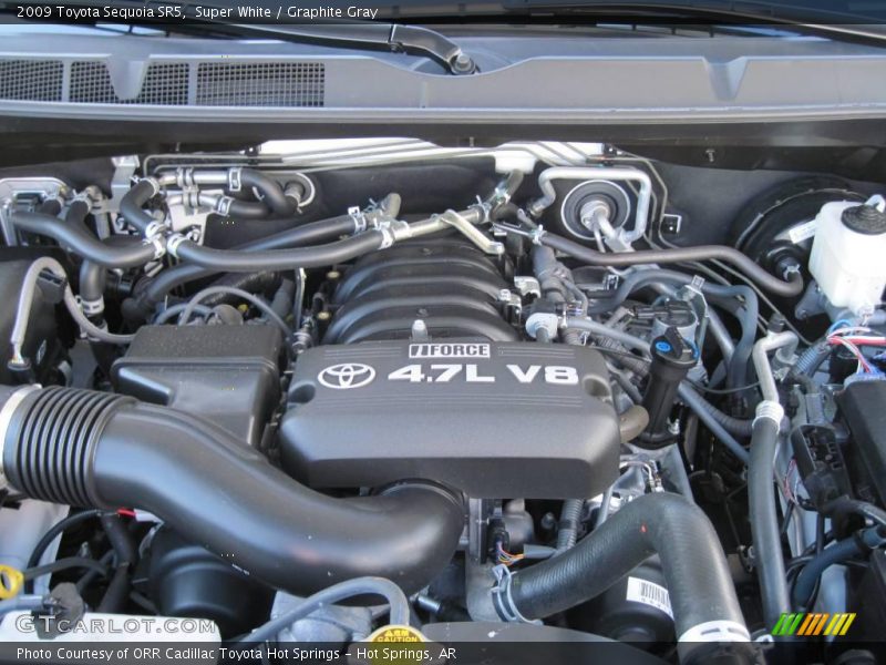 Super White / Graphite Gray 2009 Toyota Sequoia SR5