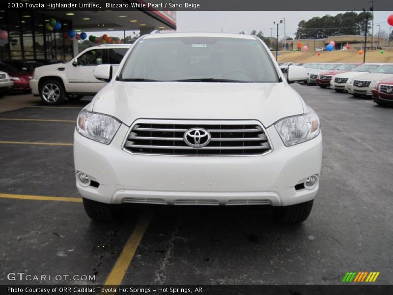 Blizzard White Pearl / Sand Beige 2010 Toyota Highlander Limited