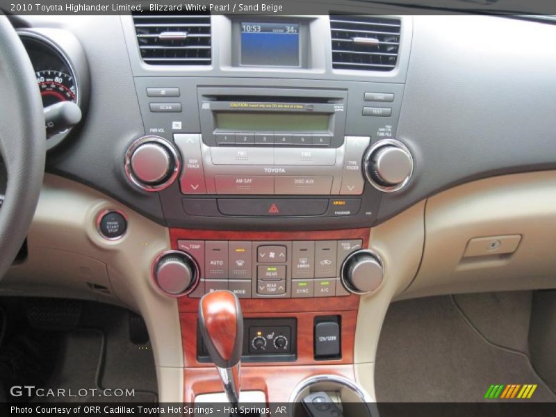 Blizzard White Pearl / Sand Beige 2010 Toyota Highlander Limited