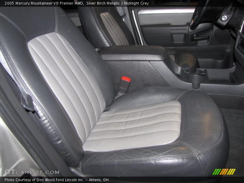 Silver Birch Metallic / Midnight Grey 2005 Mercury Mountaineer V8 Premier AWD
