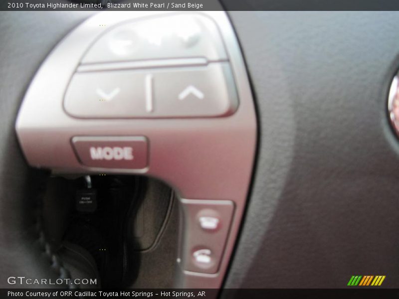 Blizzard White Pearl / Sand Beige 2010 Toyota Highlander Limited
