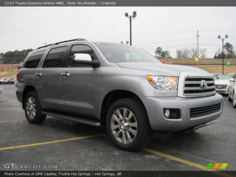 Silver Sky Metallic / Graphite 2010 Toyota Sequoia Limited 4WD