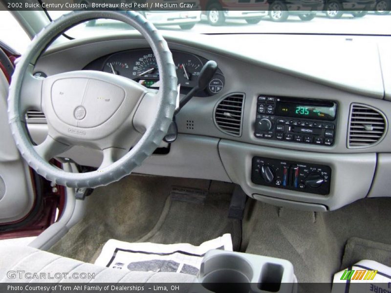 Bordeaux Red Pearl / Medium Gray 2002 Buick Century Custom