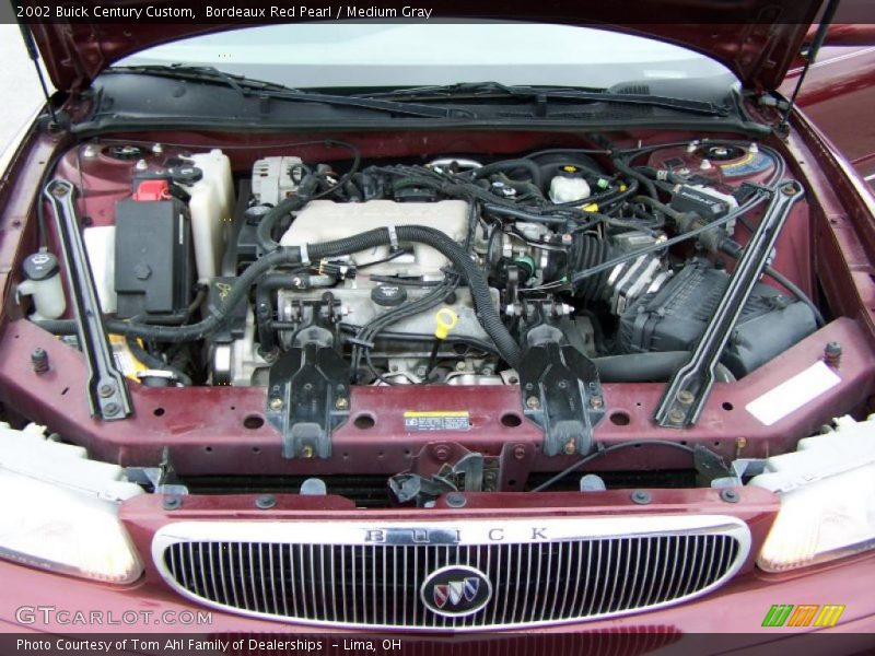 Bordeaux Red Pearl / Medium Gray 2002 Buick Century Custom