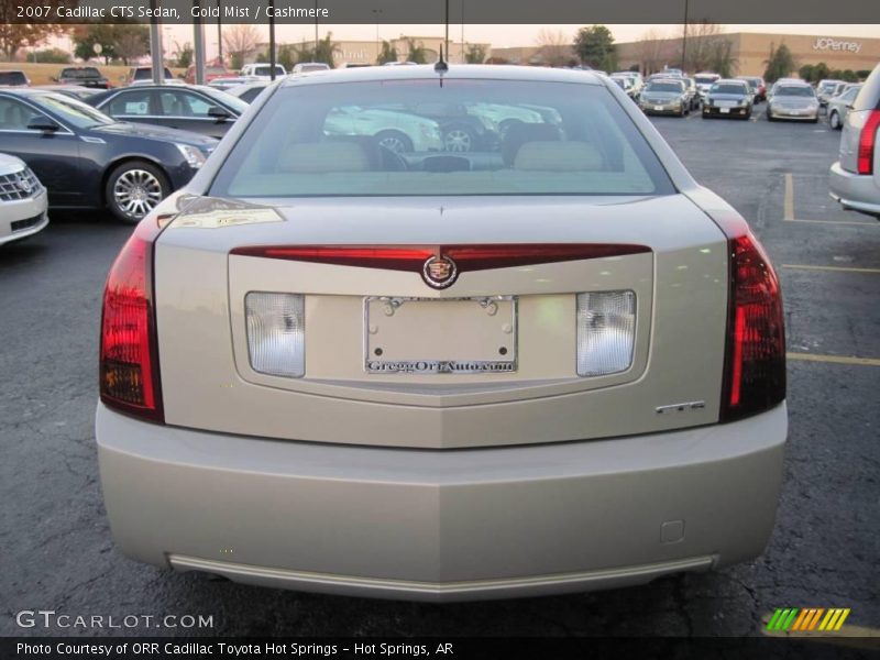 Gold Mist / Cashmere 2007 Cadillac CTS Sedan