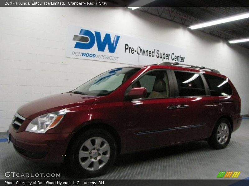 Cranberry Red / Gray 2007 Hyundai Entourage Limited