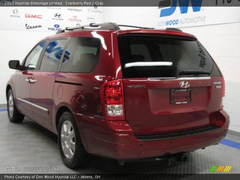 Cranberry Red / Gray 2007 Hyundai Entourage Limited