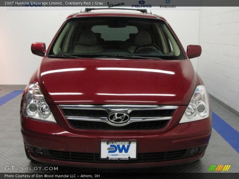 Cranberry Red / Gray 2007 Hyundai Entourage Limited
