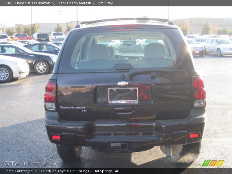 Dark Cherry Metallic / Light Gray 2008 Chevrolet TrailBlazer LS