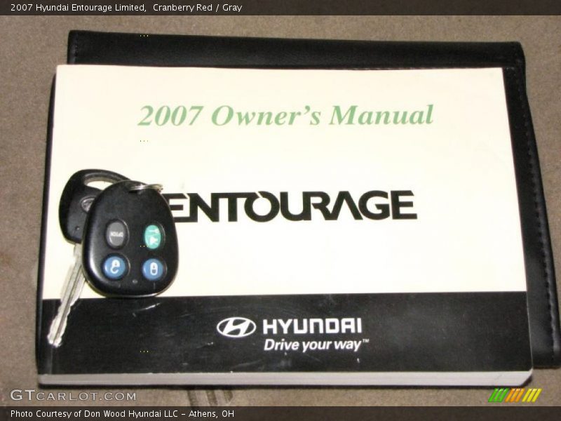 Cranberry Red / Gray 2007 Hyundai Entourage Limited