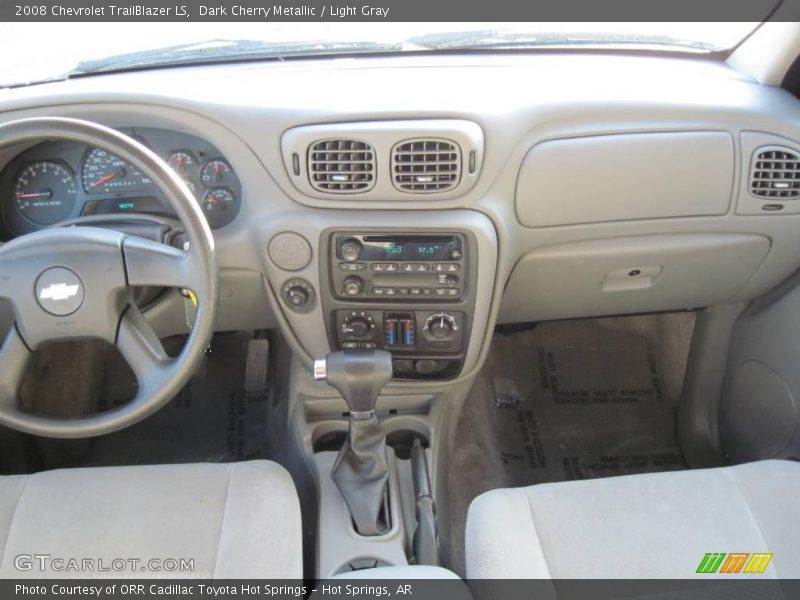 Dark Cherry Metallic / Light Gray 2008 Chevrolet TrailBlazer LS