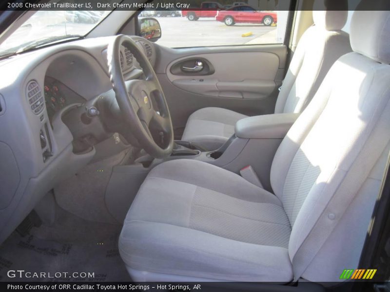 Dark Cherry Metallic / Light Gray 2008 Chevrolet TrailBlazer LS