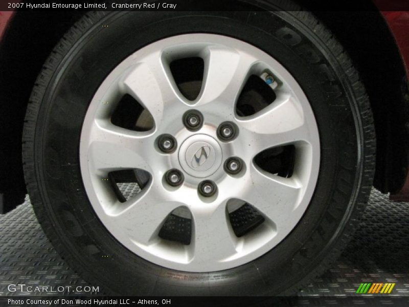 Cranberry Red / Gray 2007 Hyundai Entourage Limited