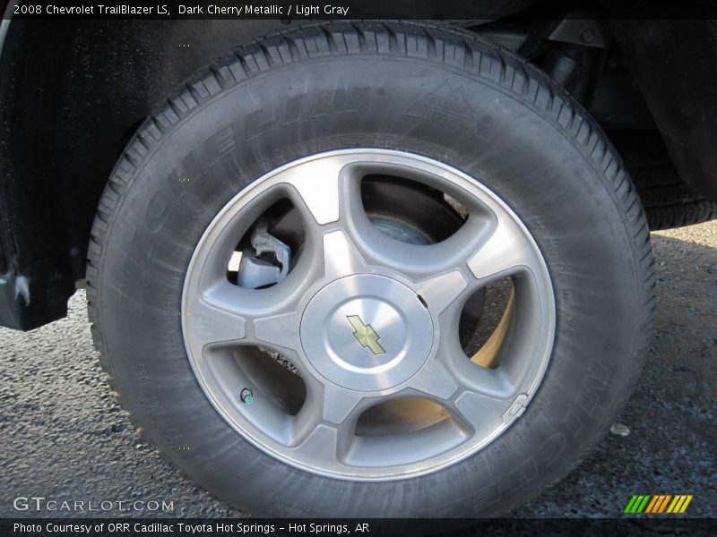 Dark Cherry Metallic / Light Gray 2008 Chevrolet TrailBlazer LS