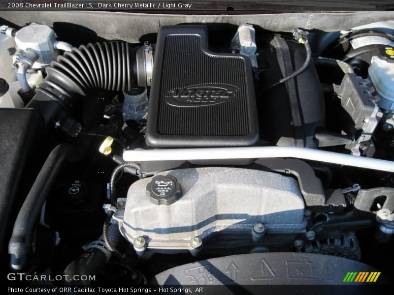 Dark Cherry Metallic / Light Gray 2008 Chevrolet TrailBlazer LS