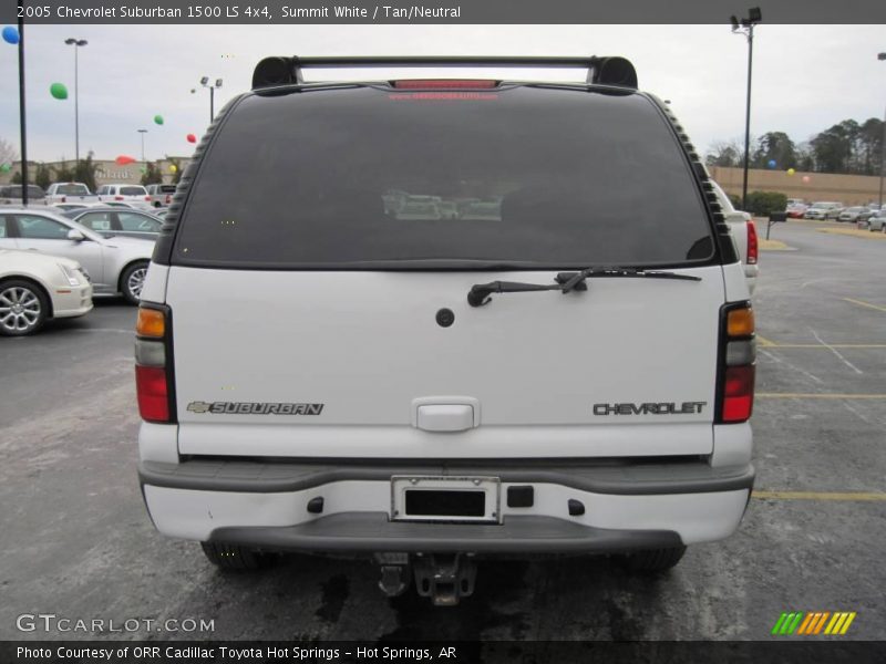 Summit White / Tan/Neutral 2005 Chevrolet Suburban 1500 LS 4x4