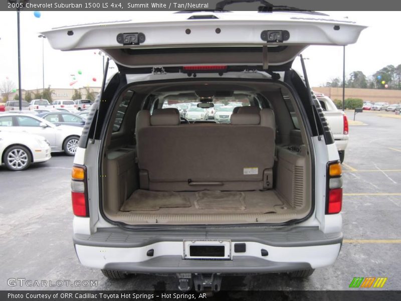 Summit White / Tan/Neutral 2005 Chevrolet Suburban 1500 LS 4x4