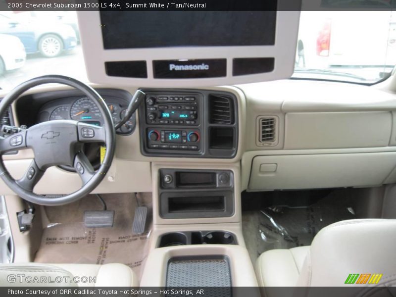 Summit White / Tan/Neutral 2005 Chevrolet Suburban 1500 LS 4x4