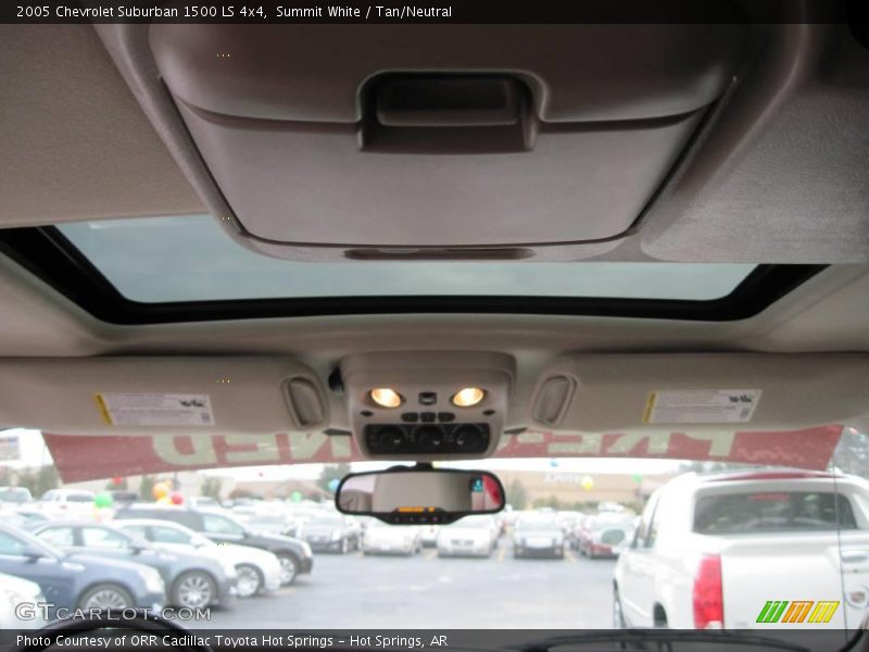 Summit White / Tan/Neutral 2005 Chevrolet Suburban 1500 LS 4x4