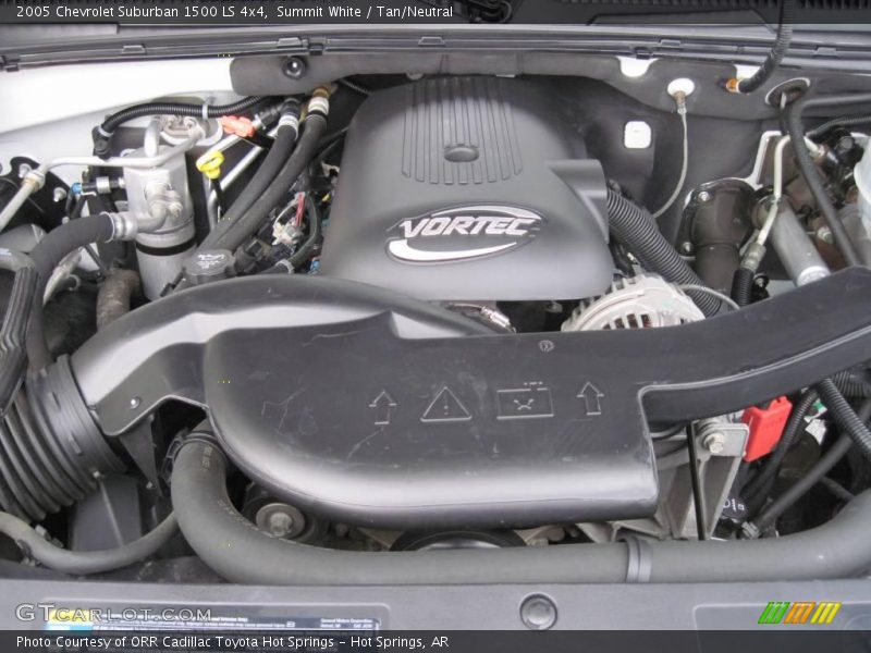 Summit White / Tan/Neutral 2005 Chevrolet Suburban 1500 LS 4x4