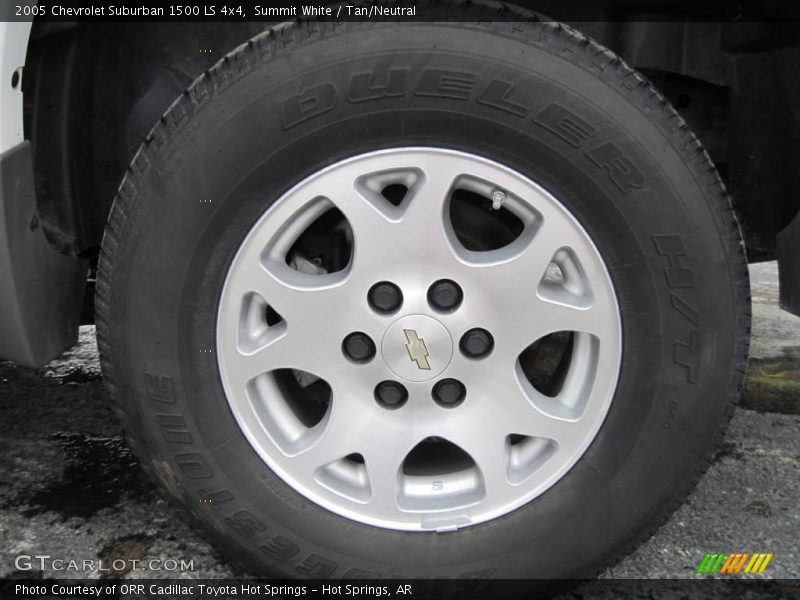 Summit White / Tan/Neutral 2005 Chevrolet Suburban 1500 LS 4x4
