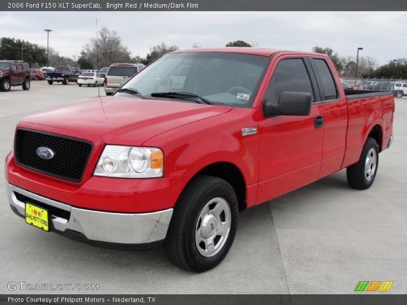 Bright Red / Medium/Dark Flint 2006 Ford F150 XLT SuperCab