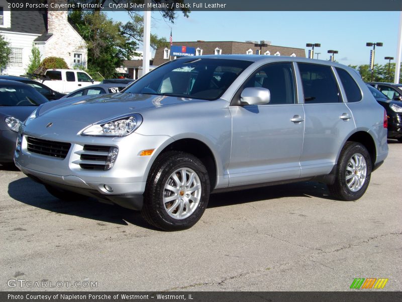 Crystal Silver Metallic / Black Full Leather 2009 Porsche Cayenne Tiptronic