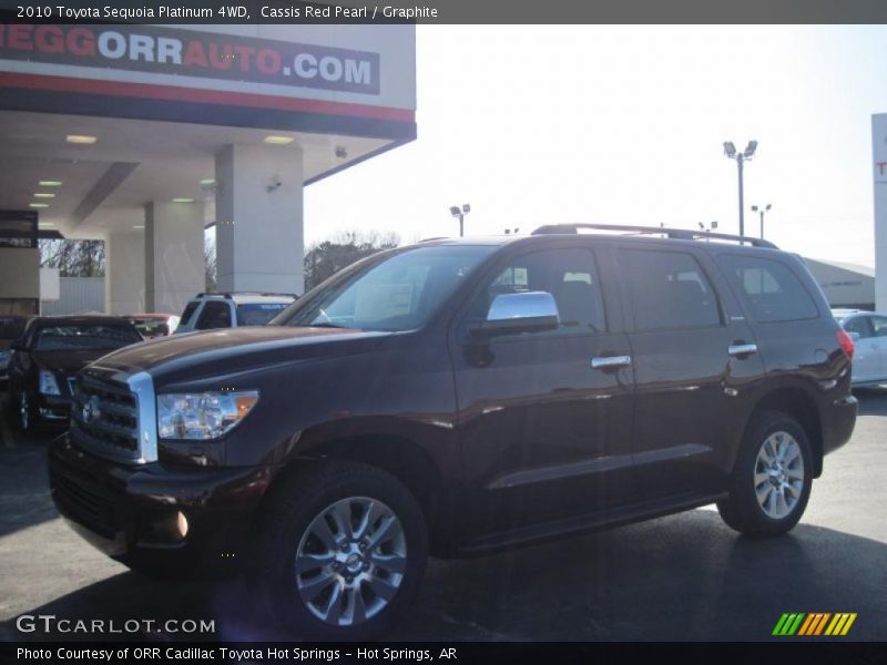 Cassis Red Pearl / Graphite 2010 Toyota Sequoia Platinum 4WD