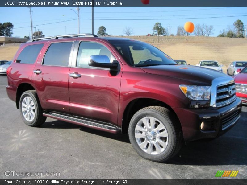 Cassis Red Pearl / Graphite 2010 Toyota Sequoia Platinum 4WD