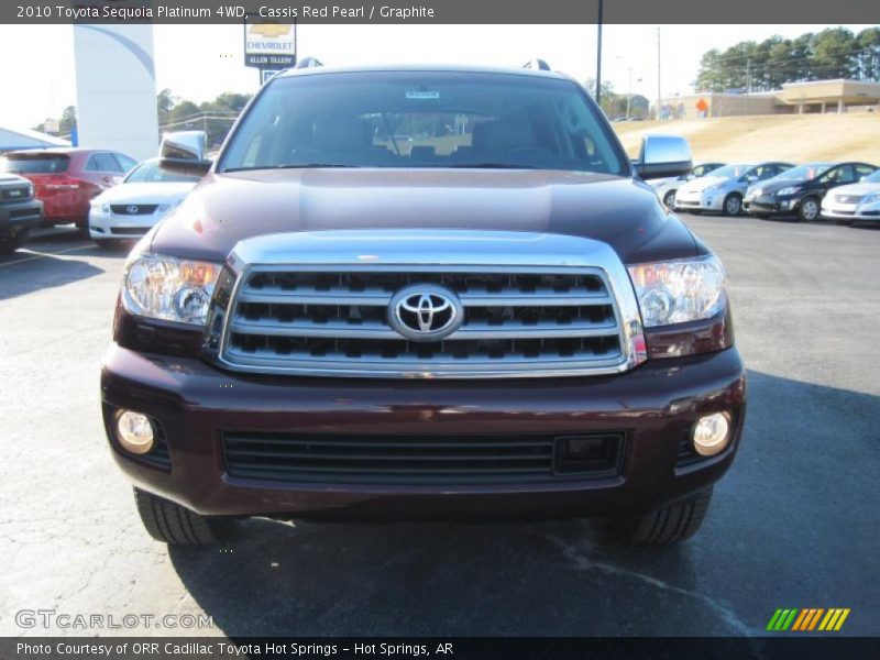Cassis Red Pearl / Graphite 2010 Toyota Sequoia Platinum 4WD
