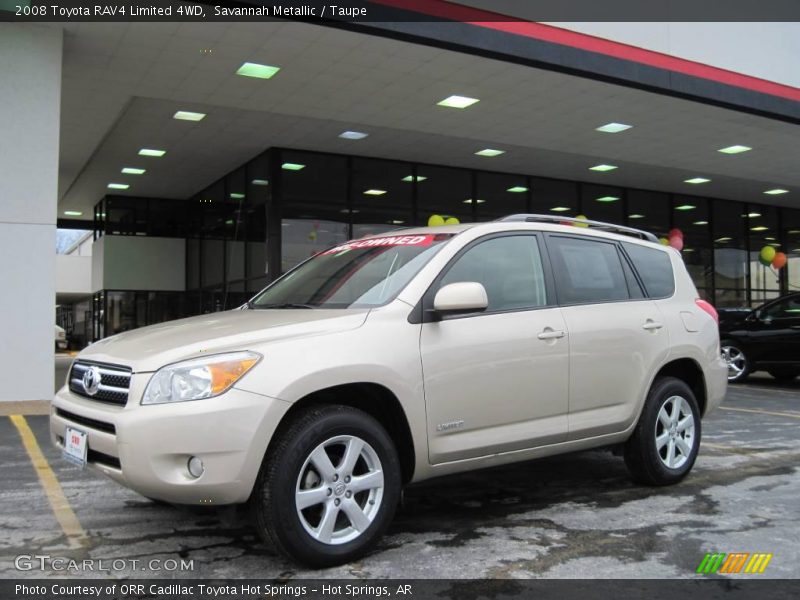 Savannah Metallic / Taupe 2008 Toyota RAV4 Limited 4WD