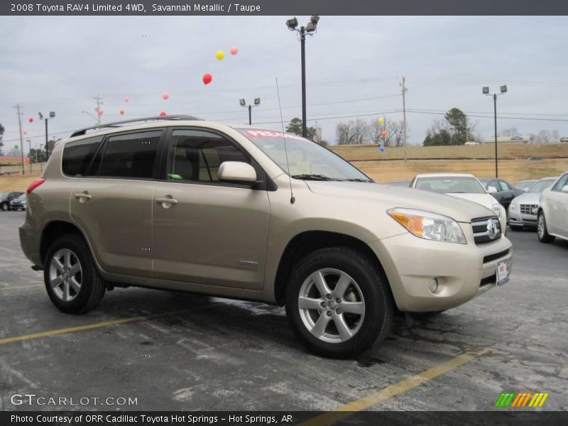 Savannah Metallic / Taupe 2008 Toyota RAV4 Limited 4WD