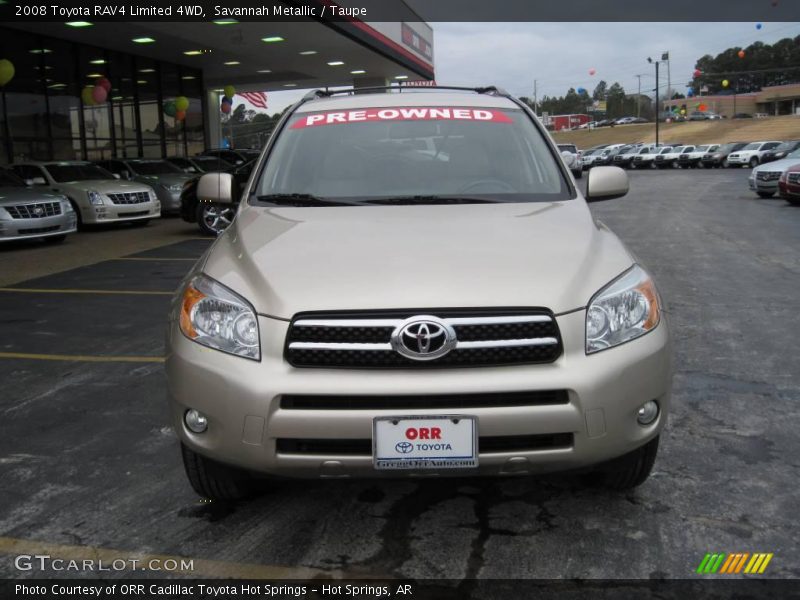 Savannah Metallic / Taupe 2008 Toyota RAV4 Limited 4WD