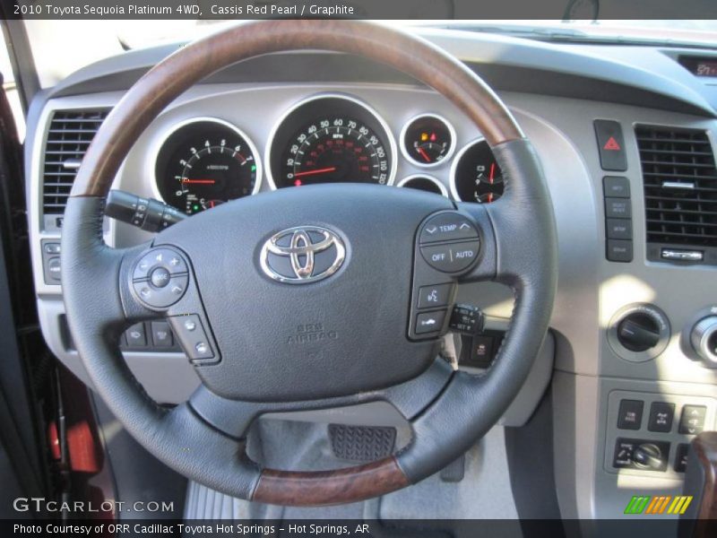 Cassis Red Pearl / Graphite 2010 Toyota Sequoia Platinum 4WD