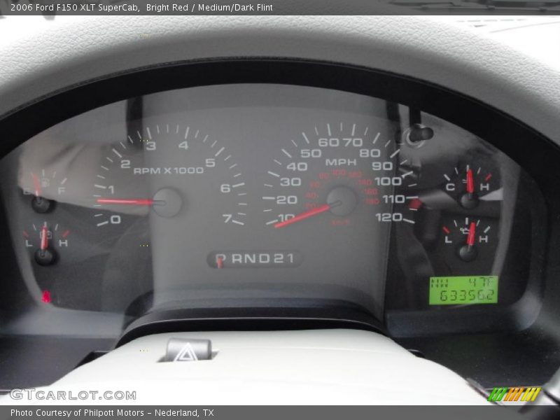 Bright Red / Medium/Dark Flint 2006 Ford F150 XLT SuperCab