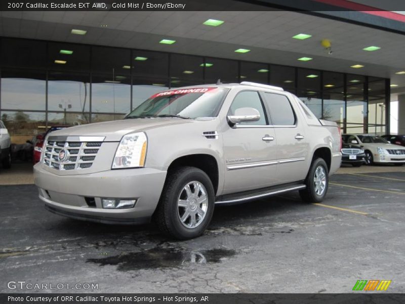 Gold Mist / Ebony/Ebony 2007 Cadillac Escalade EXT AWD