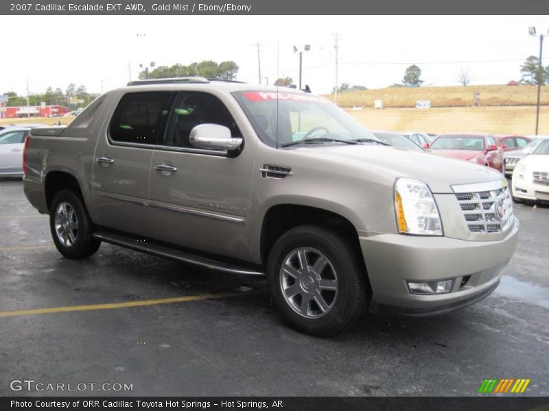 Gold Mist / Ebony/Ebony 2007 Cadillac Escalade EXT AWD