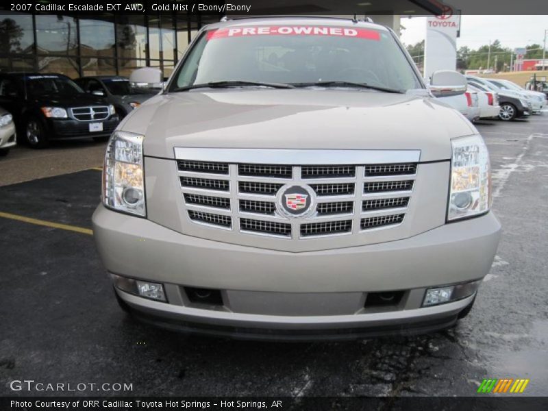 Gold Mist / Ebony/Ebony 2007 Cadillac Escalade EXT AWD