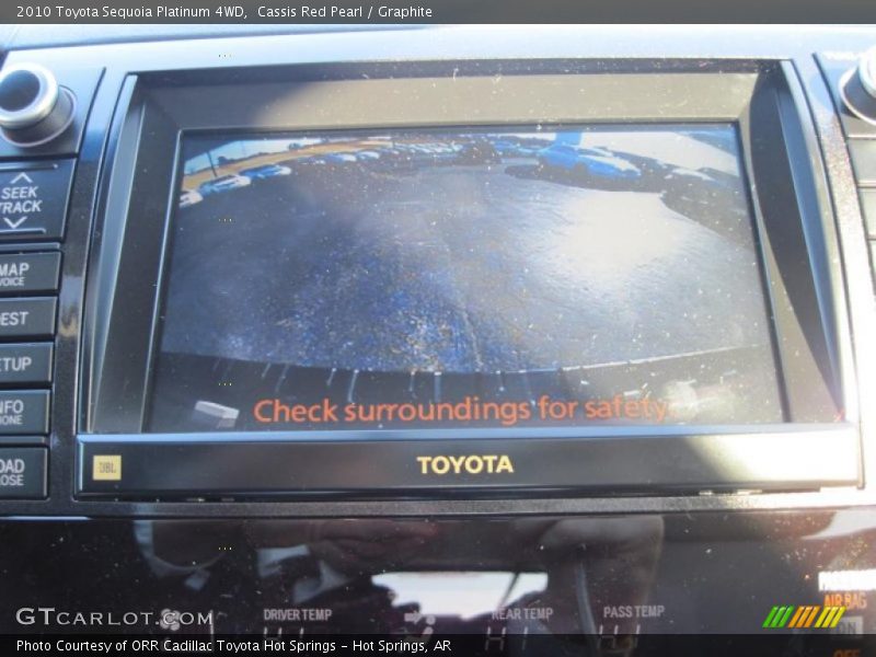 Cassis Red Pearl / Graphite 2010 Toyota Sequoia Platinum 4WD