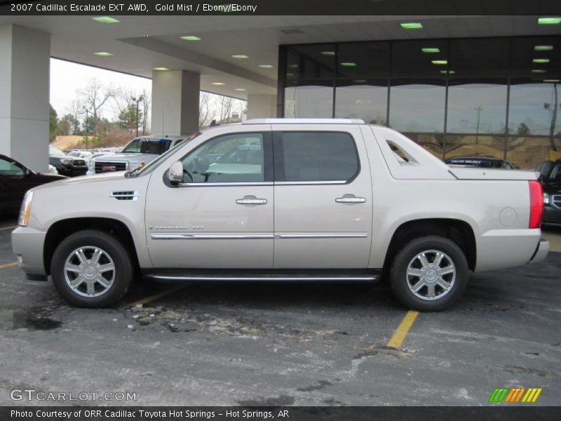 Gold Mist / Ebony/Ebony 2007 Cadillac Escalade EXT AWD