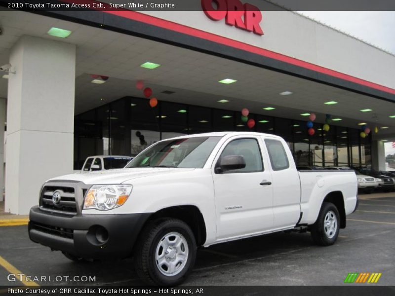 Super White / Graphite 2010 Toyota Tacoma Access Cab