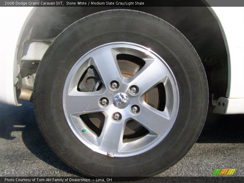 Stone White / Medium Slate Gray/Light Shale 2008 Dodge Grand Caravan SXT