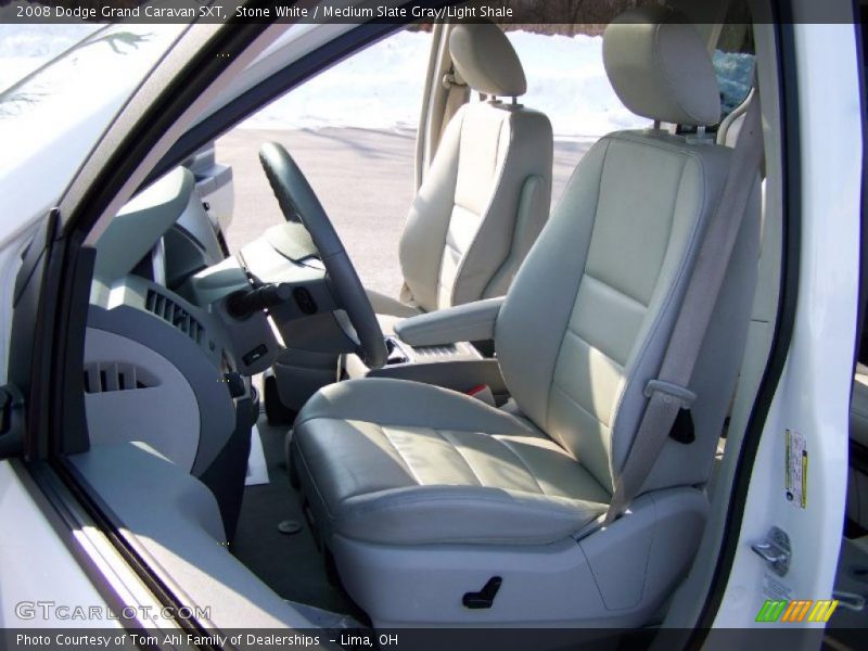 Stone White / Medium Slate Gray/Light Shale 2008 Dodge Grand Caravan SXT