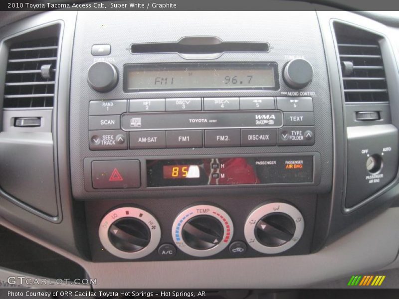 Super White / Graphite 2010 Toyota Tacoma Access Cab