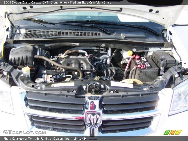 Stone White / Medium Slate Gray/Light Shale 2008 Dodge Grand Caravan SXT