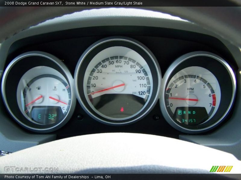 Stone White / Medium Slate Gray/Light Shale 2008 Dodge Grand Caravan SXT