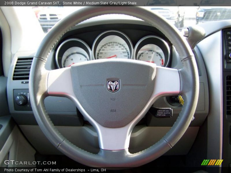 Stone White / Medium Slate Gray/Light Shale 2008 Dodge Grand Caravan SXT